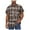Coffee, variant on Short Sleeve Shirts for Men Big and Tall Regular Fit Casual Plaid Button Down Shirt Mens Classic Fit Cotton Button Up Shirt with Pockets Yellow#01 XXXL