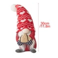 thumbnail image 3 of Fwttom Gift Red Knitted Hat Rudolph Doll Ornament Couple Doll Ornament, 3 of 3