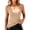 Complexion, variant on Built in Comfort Bra Tanktop, Non-Shifting Semi-Fixed Bra Pads, Women's U-Neck High-Stretch Sleeveless Slimming Shapewear Black L