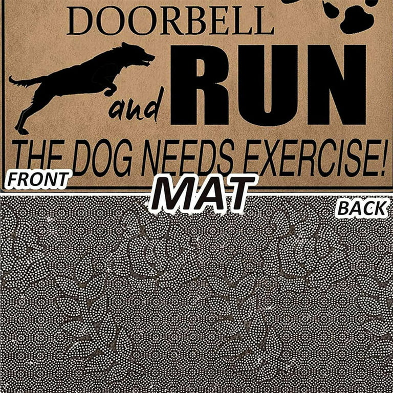 Adarl Funny Doormat Indoor/Outdoor/Front Door Mats Home Decor Machine  Washable Rubber Non Slip Backing 