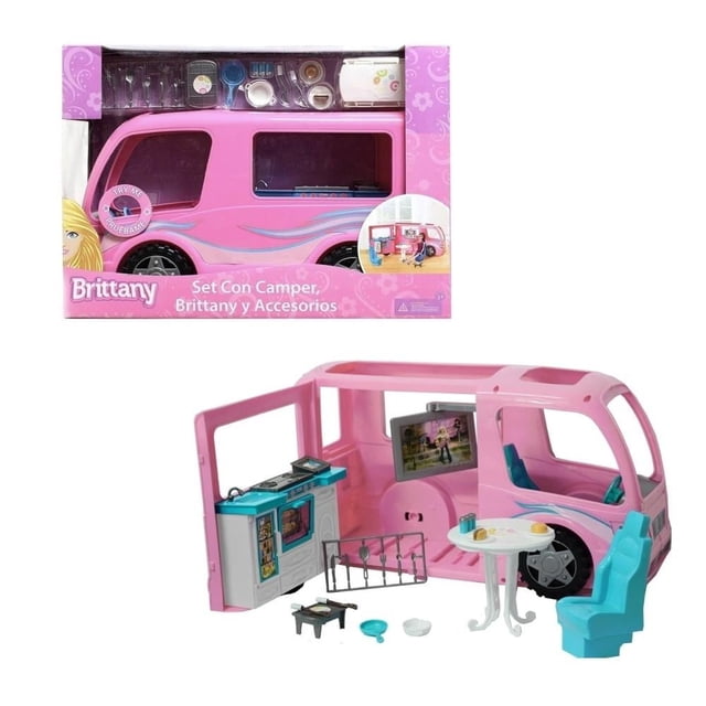 Set con camper Brittany y accesorios