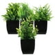 thumbnail image 2 of Plantas artificiales artificiales para interior, hojas verdes de imitación, planta verde para el hogar, oficina, baño, mesa de granja, 4 Uds., 2 of 8