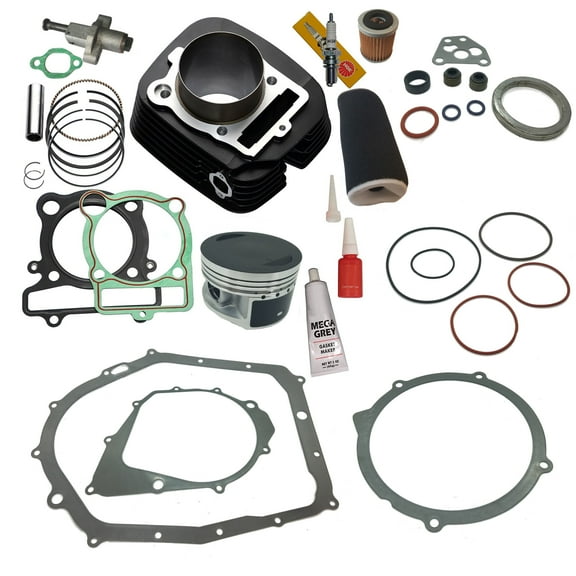 Top Notch Parts Yamaha Big Bear 350 Cylinder Piston Gasket Air Oil Filter Top End Kit Set 2x4 4x4 1987-1996
