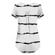 thumbnail image 5 of Tops de Mujer Blusas Casuales Elegantes Camisas Blusa Corta de Cuello Redondo Estampada de Patchwork de Encaje de Moda Odeerbi ODB154635, 5 of 6