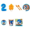 Sonic Boom Sonic The Hedgehog Party Supplies Party Pack For 32 With Blue #1 Balloon