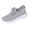 Grey, variant on NOKIO Women 𝖫a𝖼e Up Sneakers Lightweight Knit Sport Shoes Breathable Gym Workout Shoes Comfortable Soft Sole Running Shoes for Hiking Jogging Training Wear