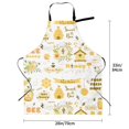 thumbnail image 2 of Kdxio Farm Bee Cute Honey Apron with Pockets Adjustable Kitchen Aprons for Men Women Waterproof Aprons for Cooking,Drawing,Crafting, Baking Household Cleaning, 2 of 8
