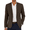 Chestnut Brown, variant on Men Linen Cotton Sport Coats Casual Blazer Dress Formal Jacket Lightweight Blazer Slim Fit Suit Jacket