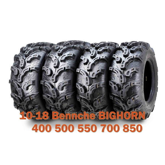 (4) WANDA 25X8X12 25X10X12 fit 10-18 Bennche BIGHORN 400 500 550 700 850 ATV Tire Set Super Mud