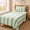 06 - Botanical Stripe-Twin XL, variant on Queen Size Bed Sheet Set 09 - Clay Microcheck, Pure Cotton Flannel