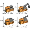 thumbnail image 2 of ToyKingdee Construction Toys, Sandbox Excavator Toy Construction Truck Toys Vehicles Dump Crane Cement Mixer Truck, Christmas Birthday Gifts, 2 of 7