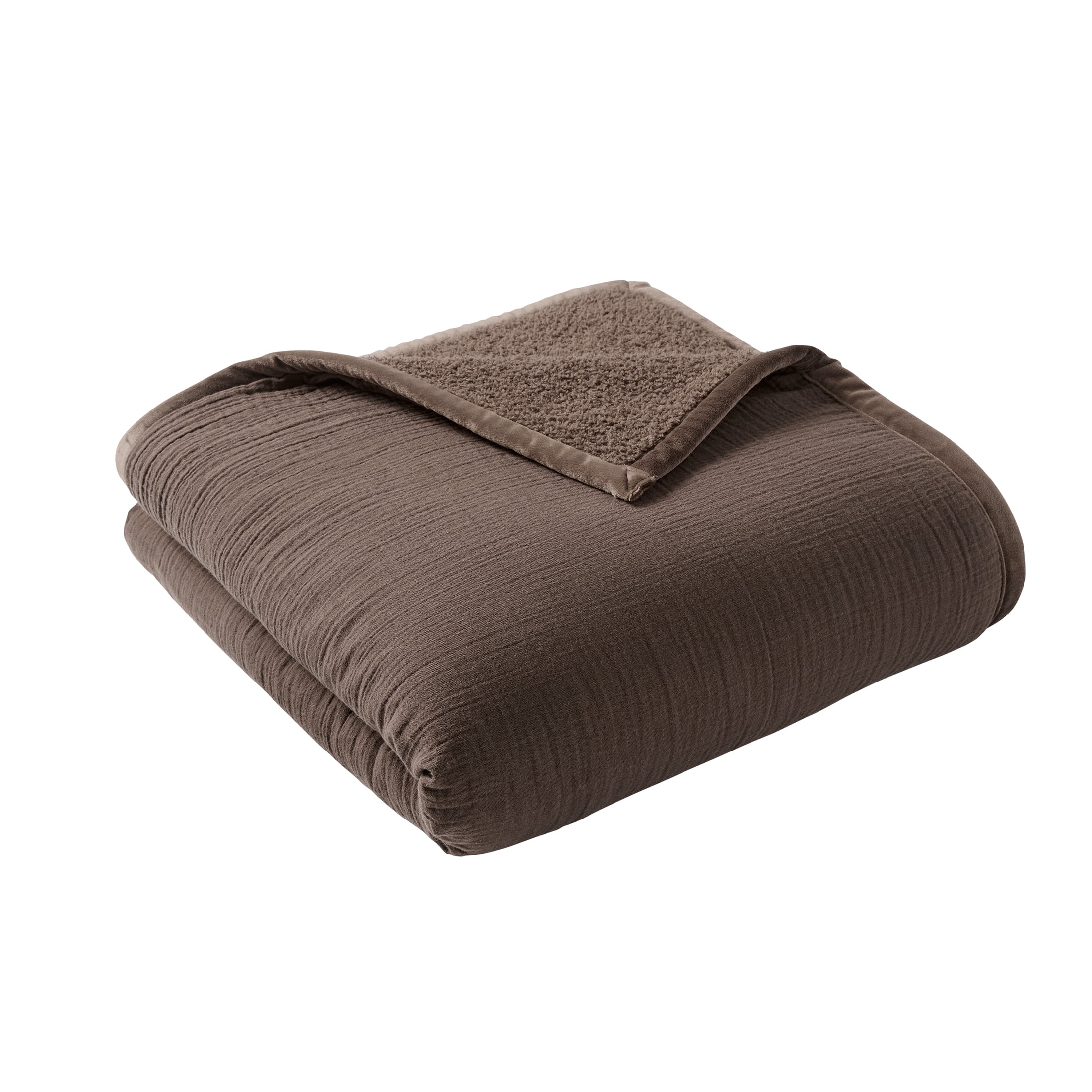 Better Homes & Gardens Super Soft Oversized Couch Throw Blanket, Brown Basket