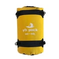 thumbnail image 2 of Bolsa de lona impermeable de gran capacidad para cuadro de motocicleta, para hombres y mujeres, bolsa trasera para asiento de motocicleta, para viajes amarillo 40L, 2 of 8