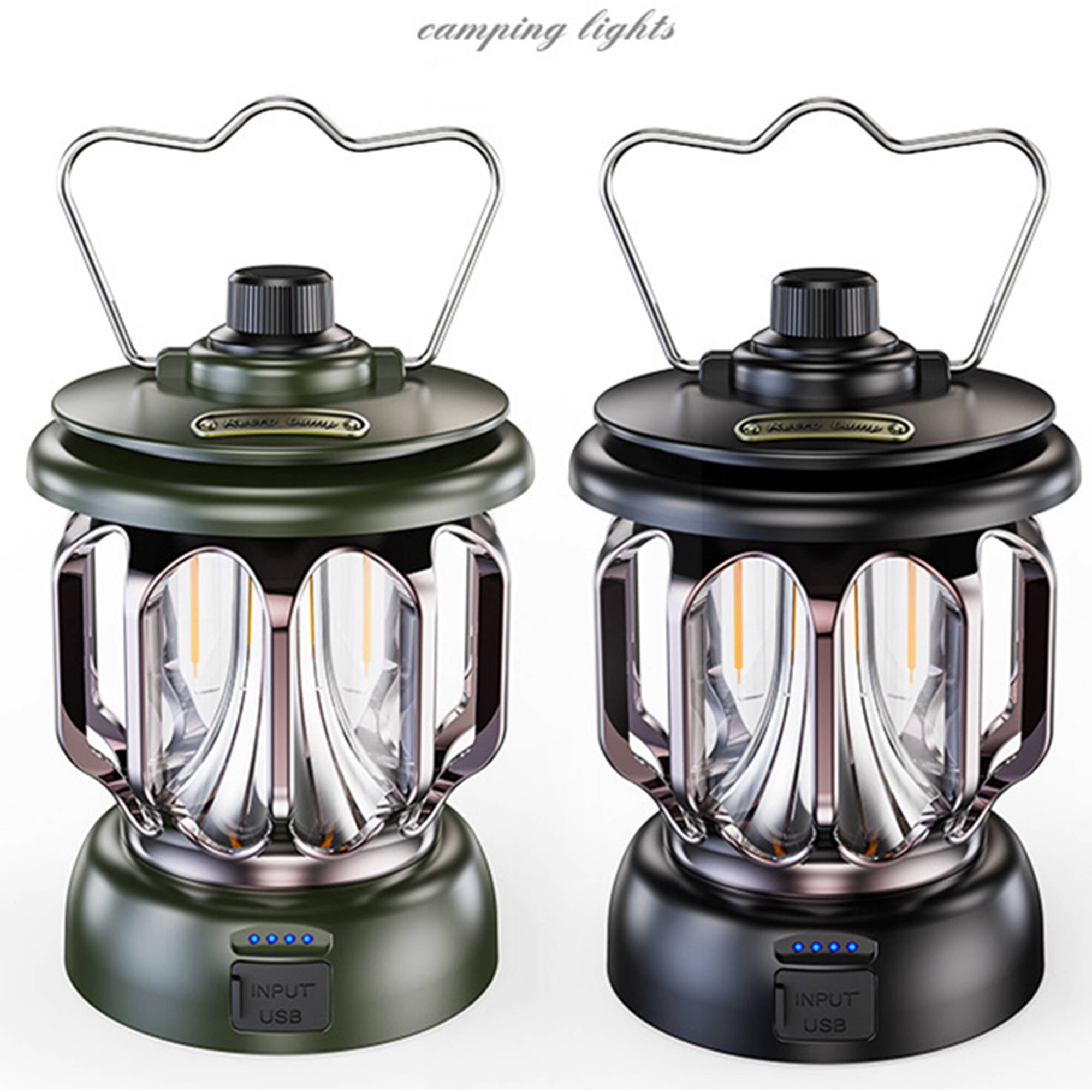 Jorlyen Outdoor Camping Lights LED 3speed Bright Waterproof Retro