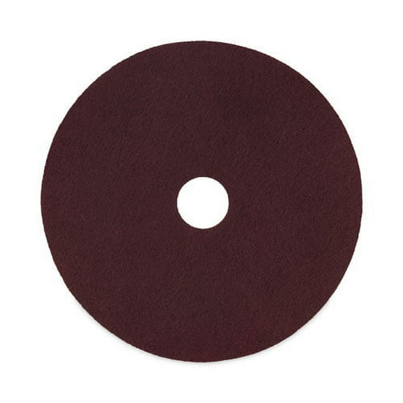 16 in. Diameter Deep Scrub Pads - Maroon (10/Carton)
