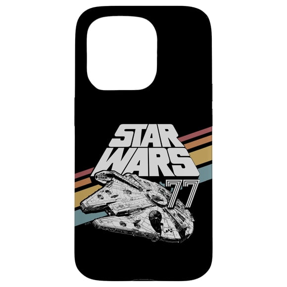 Funda de teléfono STAR WARS Millennium Falcon '77 Retro para iPhone 15 Pro