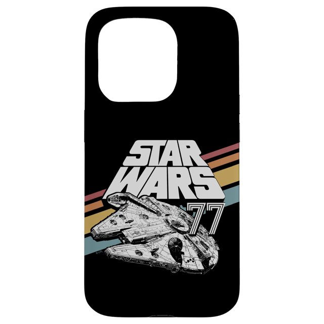 Funda de teléfono STAR WARS Millennium Falcon '77 Retro para iPhone 15 Pro