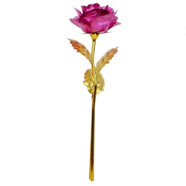 Cielo estrellado de rosa deslumbrante colorido Rosa dorada romántica Regalo de San Valentín para esposa novia Regalo de cumpleaños para novia