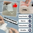 thumbnail image 4 of Carpet Tape Double Sided Rug Tape Heavy Duty Area Rugs Strong Grip 2 in x 105FT No Residue Removable for Hardwood Tile Secures Rugs Mats Pet-Safe, 4 of 7