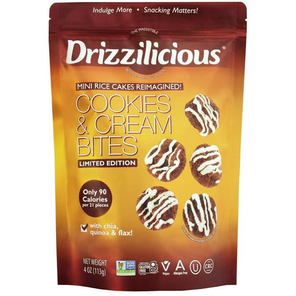 Drizzilicious L- Bites Cookies and Cream GF, L- Bites Cookies and Cream