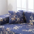 thumbnail image 6 of Sofa Covers for L Shape, 2pcs Polyester Fabric Stretch Slipcovers + 2pcs Pillow Covers for Sectional sofa L-shape Couch - Bue Flower Color, 6 of 11