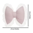 thumbnail image 2 of Home Decor Bow Pillow Bow Shaped Pillow Decorative Soft Bowknot Throw Pillow Sofa Lumbar Pillow Car Backrest Cushion Novelty Bow Pillow Cushion Home & Car Decoration,Pink,23x27x12cm, 2 of 3