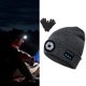 thumbnail image 1 of Bluetooth Sombreros para Mujeres Faro Faro Beanie Invierno Música Deportes LED Luces Sombrero, recargable al aire libre Running Night Linterna gorras Gris con guantes Soledad Sombrero de música cálido de invierno, 1 of 8