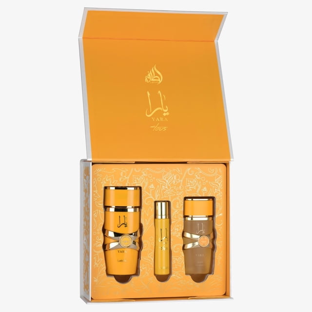 Perfume Lattafa Yara Tous EDP de 100 ml con spray de viaje de 12 ml