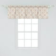 thumbnail image 2 of Floral Window Valance, Ornamental Print of Flowers Assembled Garden Artwork Foliage Pastel Tones, Curtain Valance for Kitchen Bedroom Decor with Rod Pocket, 54" X 18", Coconut Multicolor, by Ambesonne, 2 of 3