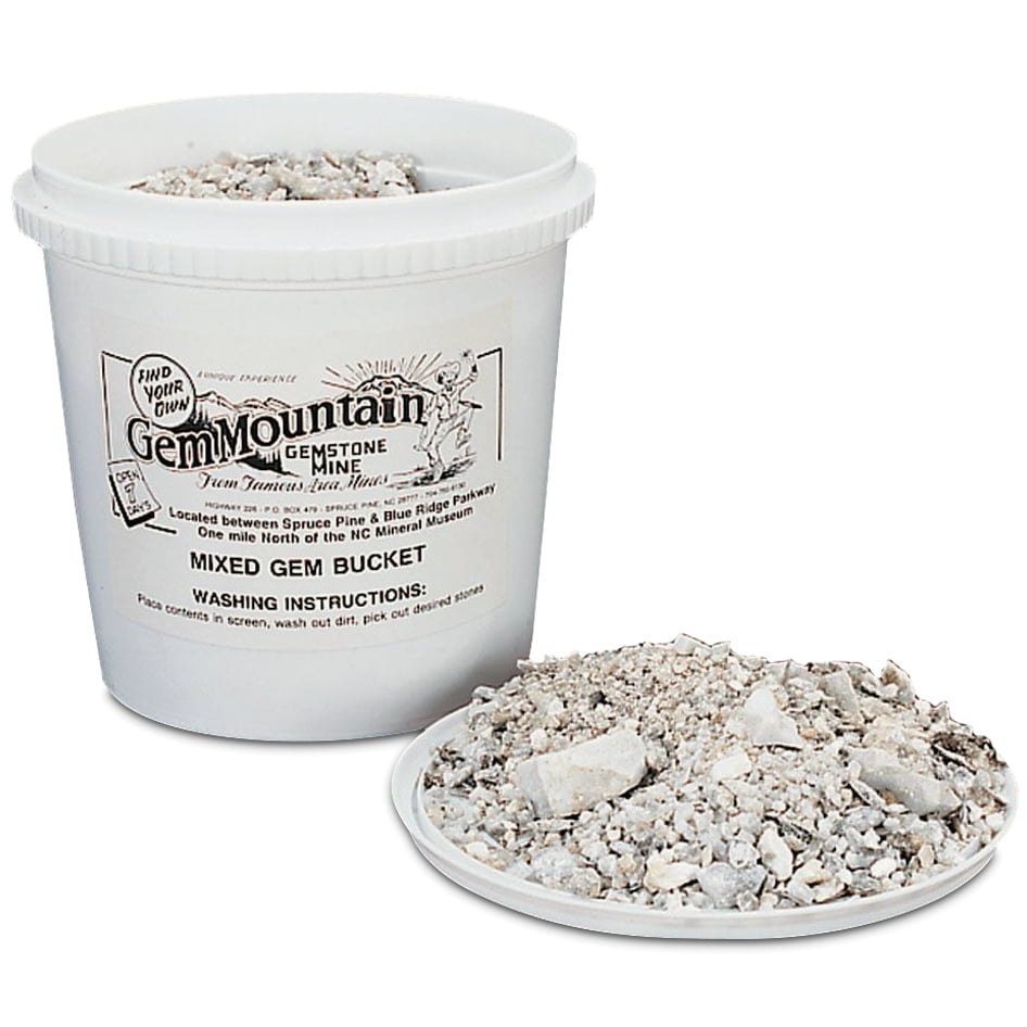 Gemstone Bucket, 5 Lb Bucket Of Gemstones, Rocks, And Minerals