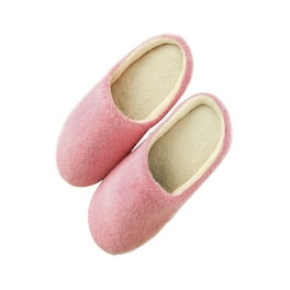 Pantoufles Femme Laine Vierge - Rose Motif Fleurs - Taille 36 - Neuf Sans Emballage (destockage)