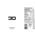 thumbnail image 3 of 3D Energy Drink  Caffeine, Zero Sugar, Taurine, Panax Ginseng, Inositol, Guarana Seed, L-Carnitine Tartrate, 16 Fluid Ounce  12 Pack White, 3 of 3