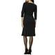 thumbnail image 3 of INSPIRE CHIC Vestido de Mujer con Cuello Barco, Manga Corta, Plisado, Elegante, Midi, 3XL, Negro, 3 of 5