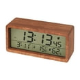 thumbnail image 1 of Solid Wood Clock Simple Clock Luminous Bedside Clock Large Screen Wooden Alarm Clock, 1 of 8
