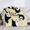 thumbnail image 3 of Disketp Panda Doing Yoga Flannel Blankets - Thick and Warm Blanket for Winter, Soft Fuzzy Plush King Blanket for All Seasons80"x60", 3 of 6