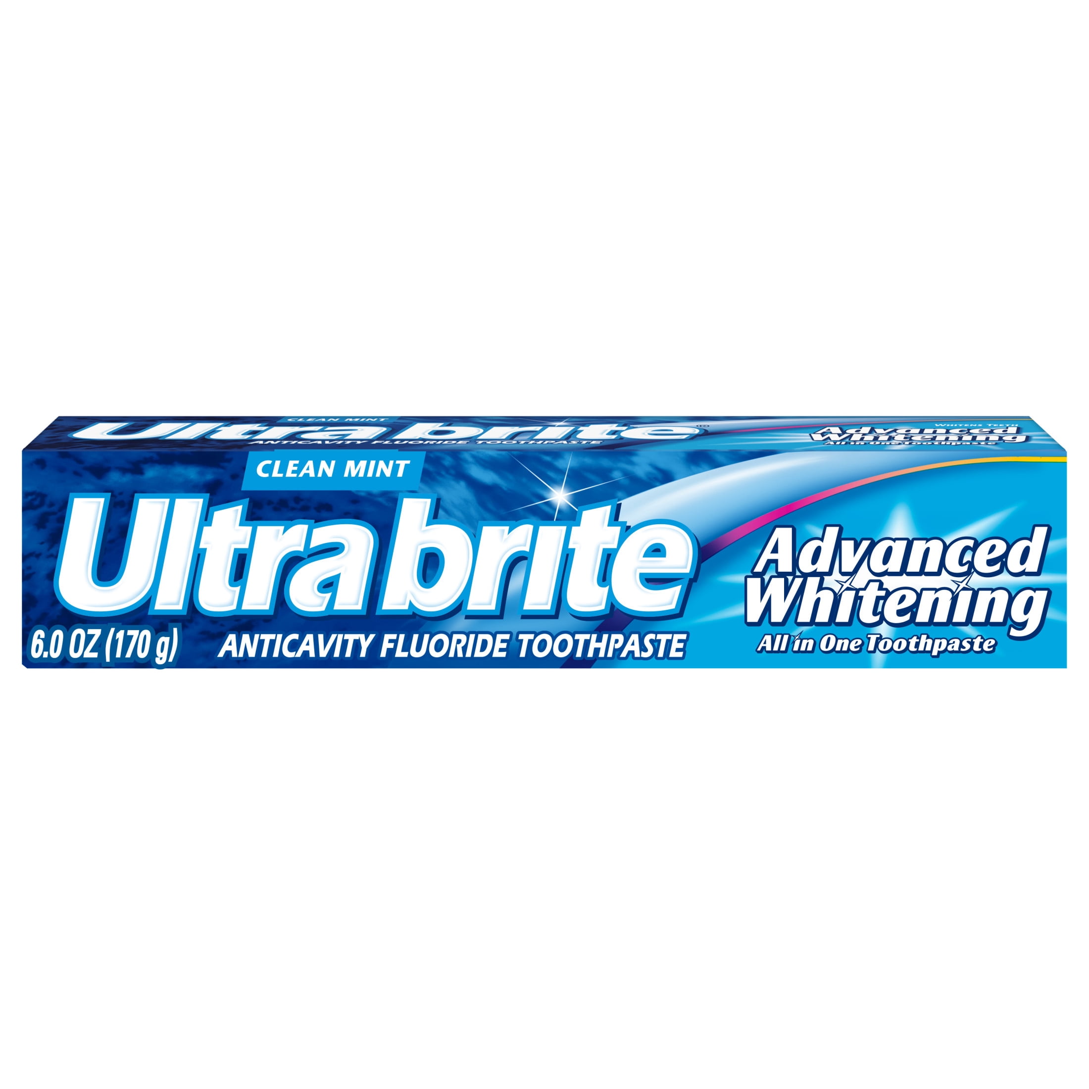 (12 pack) Ultrabrite Advanced Whitening Toothpaste, Clean Mint, 6 oz