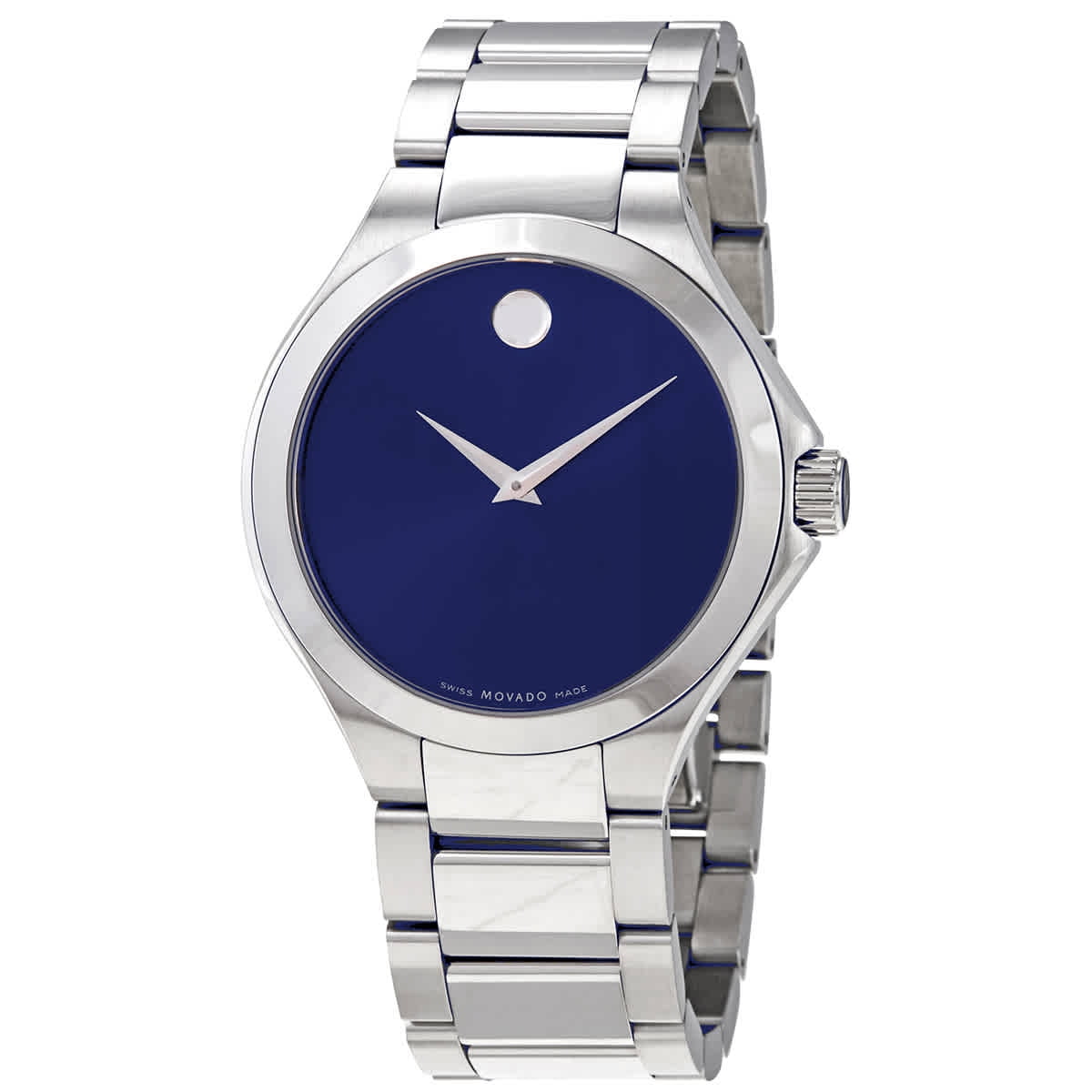 Movado Defio Quartz Blue Dial Stainless 