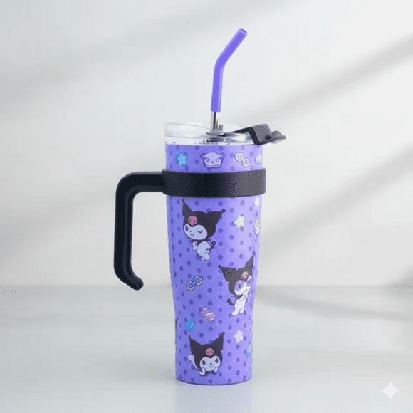 Termo Acero Inox Doble Pared 1.2 L Kuromi Sanrio Lila