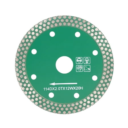 114*2.0*20mm Dry Cutting Diamond Saw Blade with 8 Cooling Holes 20mm Inner Diameter Stone Cutting And Grinding For Angle Grinder Architectural Engineering