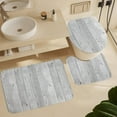 thumbnail image 6 of Shower Curtain Sets for Bathroom Sets, Wood and Fallen Leaves Pattern Printed on Shower Curtain Set with Rugs and Accessories, Suitable for Small Bathroom Gym Guest Bath, 72 x 72 inches, 6 of 8