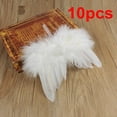 thumbnail image 2 of 10pcs Angel Feather Wing Christmas Tree Home Party Decor Hanging Ornament Wedding Prop, 2 of 6