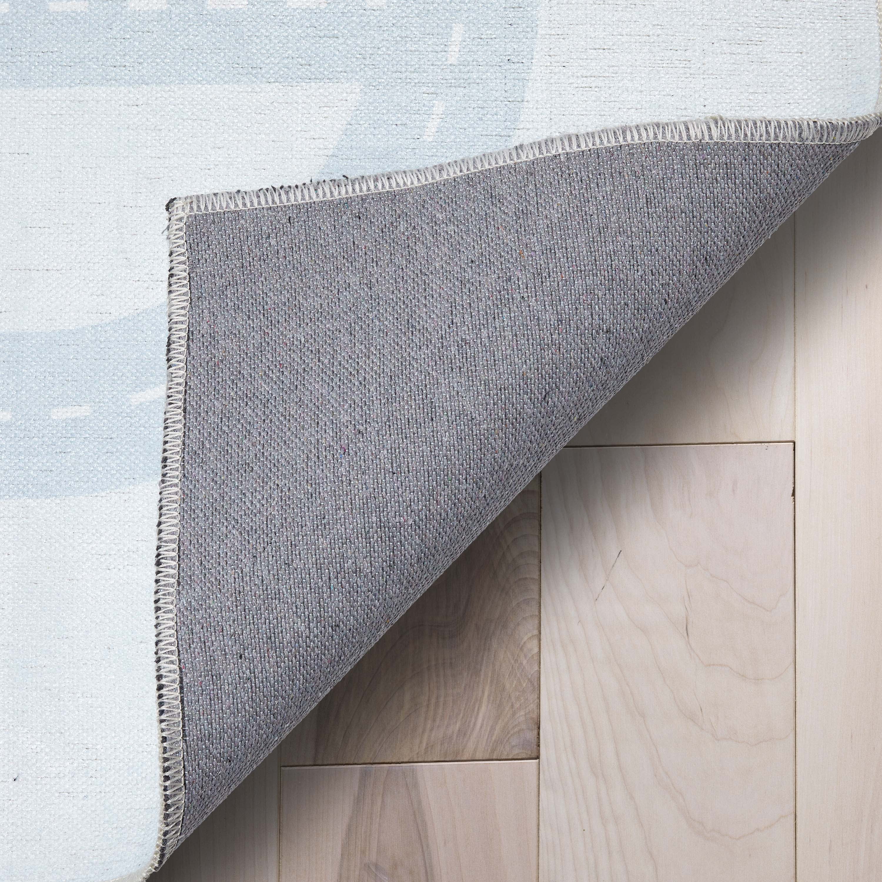 Well Woven Kids Rugs Playful Roads Modern Light Grey 6' x 9' Printed rugs Distressed Machine Washable Area Rug