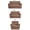 Light Brown, variant on 3-Piece Stretch Slipcover Set for Sofa, Loveseat, and Chair - Solid Gray Spandex Furniture Covers