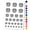 Black, variant on Fighter Warrior Sword and Shield Water Resistant Temporary Tattoo Set Fake Body Art Collection - White