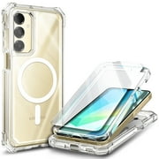 NGB SUPREMACY For Samsung Galaxy A16 5G Phone Case Screen Protector Wireless Charging MagSafe/Qi Magnetic Car Mount Protective Bumper Galaxy A16 Case Cover