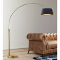 thumbnail image 3 of HomeGlam Orbita  81"H LED Dimmable Retractable Arch Floor Lamp, Bulb included, Antique Brass Finish Empire_TanShade, 3 of 5