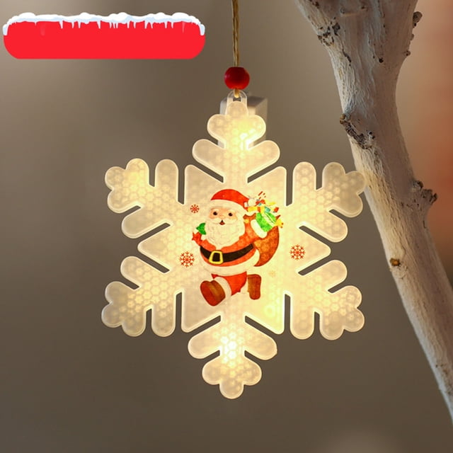Agiferg Christmas Window Lights LED Hanging Curtain Light Garland Xmas Tree Decoration