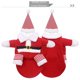 thumbnail image 5 of Ropa de Papá Noel para perros y gatos, suministros para mascotas, otoño e invierno, vellón, divertida transformación de cabello dorado de dos patas, 5 of 6