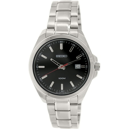 Seiko Men's SUR061 Silver Stainless-Steel Quartz Watch