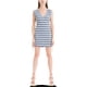 thumbnail image 1 of Max Studio London Vestido de vaina con cordones de rizo para mujer, azul, grande, 1 of 2